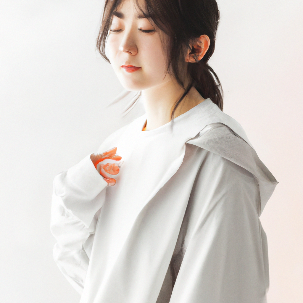 東京でのミニマルポートレート。白背景、柔らかい自然光。